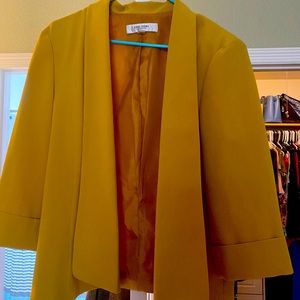 Mustard colored blazer